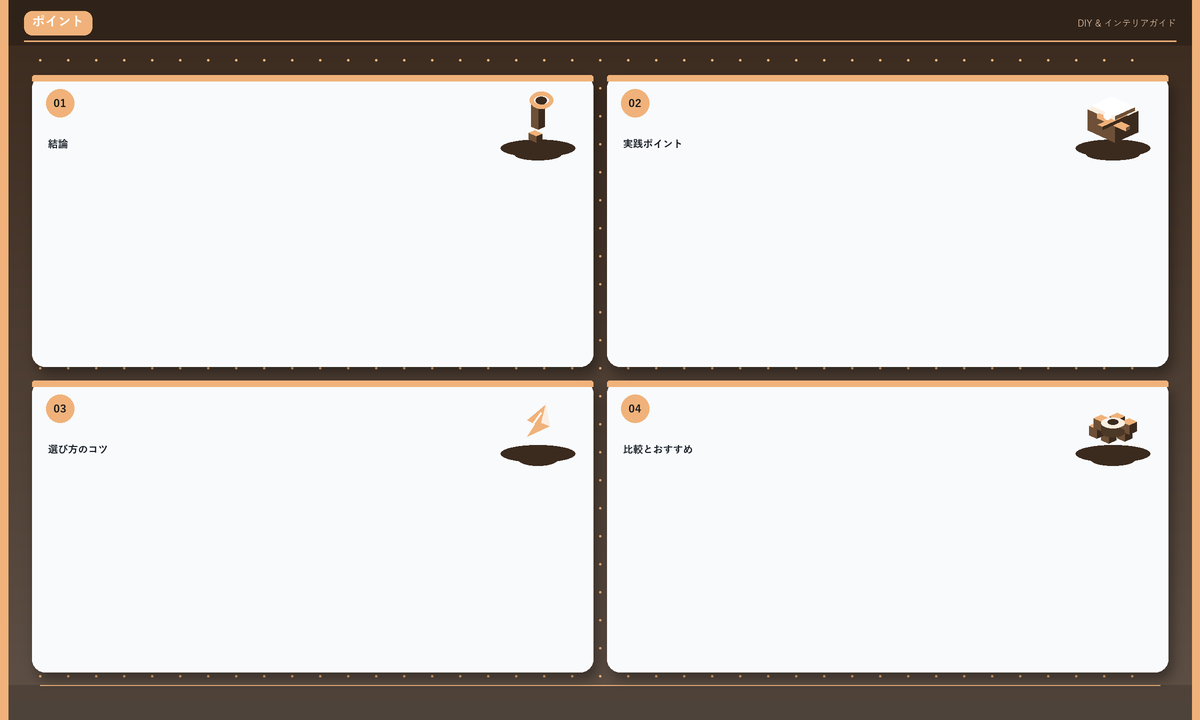 ポイント: 結論 · 実践ポイント · 選び方のコツ · 比較とおすすめ